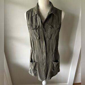 A New Day olive green utility vest-size S